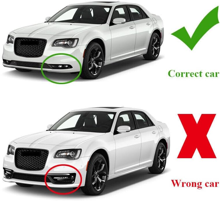 NeespoC Front Bumper Lip Splitter Spoiler Fit for Chrysler 300 C/S/Limited/Touring 2015-2023 Gloss Black 3pcs Accessories Air Chin Body Kit - Image 3